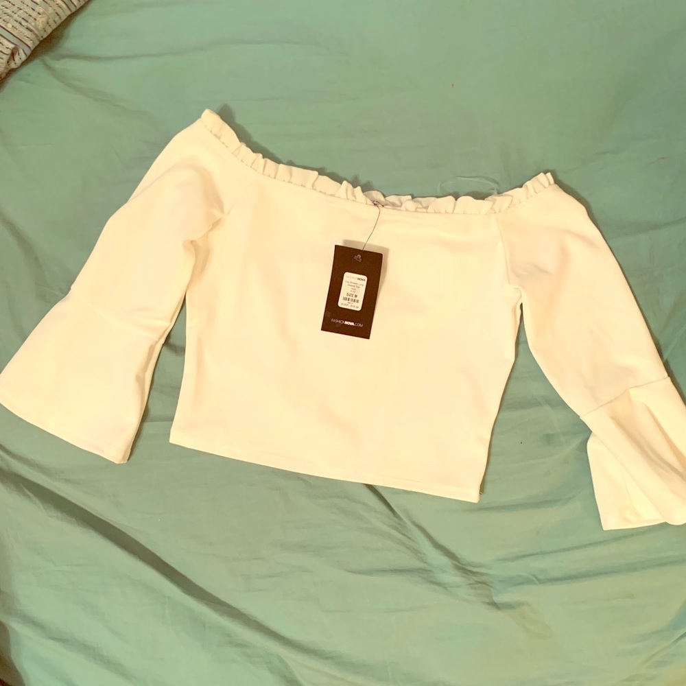 White crop top